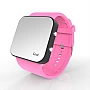 Cool Watch Saat - Siyah Led Kasa - Pembe Kayış Unisex
