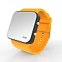 Cool Watch Saat - Siyah Led Kasa - Turuncu Kayış Unisex