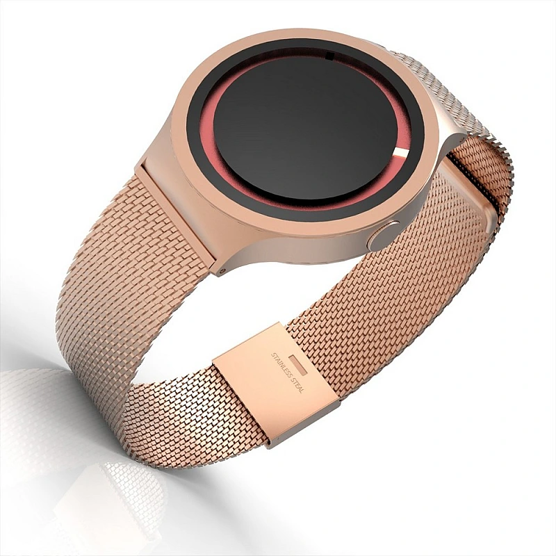 Cool Watch Saat - Rose Mat Kasa Kırmızı Halka - Rose Kordon CooL Plus Unisex