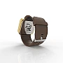 Cool Watch Saat - Gold Mat Dokunmatik Kasa - Kahverengi Kayış Unisex