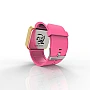 Cool Watch Saat - Gold Mat Dokunmatik Kasa - Pembe Kayış Unisex