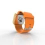 Cool Watch Saat - Gold Mat Dokunmatik Kasa - Turuncu Kayış Unisex