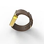 Cool Watch Saat - Gold Shiny Dokunmatik Kasa - Kahverengi Kayış Unisex