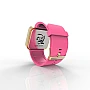 Cool Watch Saat - Gold Shiny Dokunmatik Kasa - Pembe Kayış Unisex