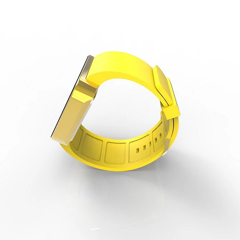 Cool Watch Saat - Gold Shiny Dokunmatik Kasa - Sarı Kayış Unisex
