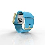 Cool Watch Saat - Gold Shiny Dokunmatik Kasa - Turkuaz Kayış Unisex