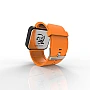 Cool Watch Saat - Siyah Mat Dokunmatik Kasa - Turuncu Kayış Unisex