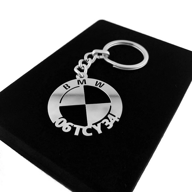 Bmw Anahtarlık - Metal Kişiye Özel 925 Ayar Gümüş Kaplama