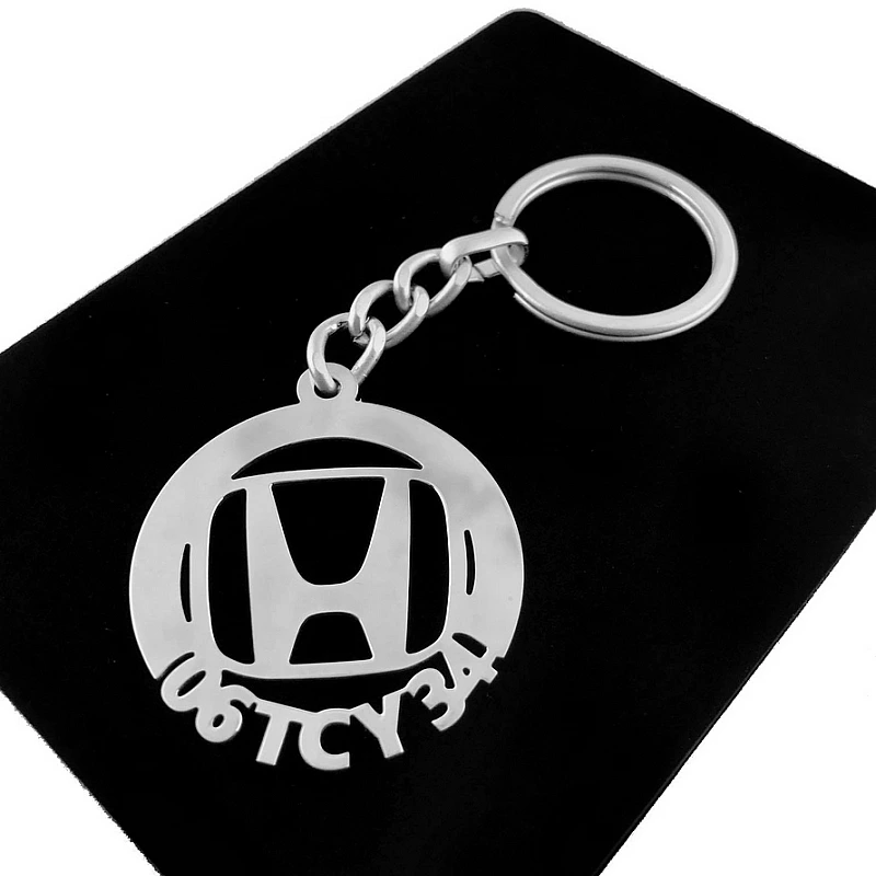Honda Anahtarlık - Metal Kişiye Özel 925 Ayar Gümüş Kaplama
