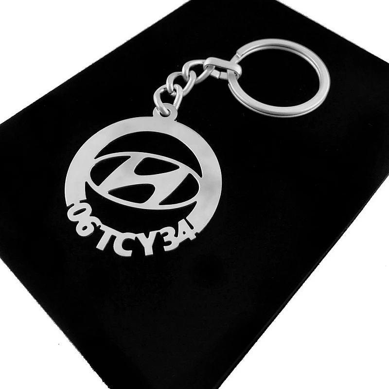 Hyundai Anahtarlık - Metal Kişiye Özel 925 Ayar Gümüş Kaplama