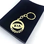 Kia Anahtarlık - Metal Kişiye Özel Gold 24K Ayar Gerçek Altın Kaplama