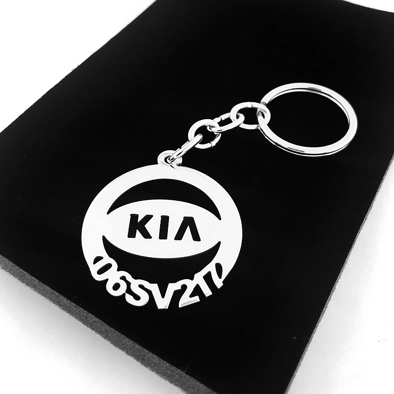 Kia Anahtarlık - Metal Kişiye Özel 925 Ayar Gümüş Kaplama