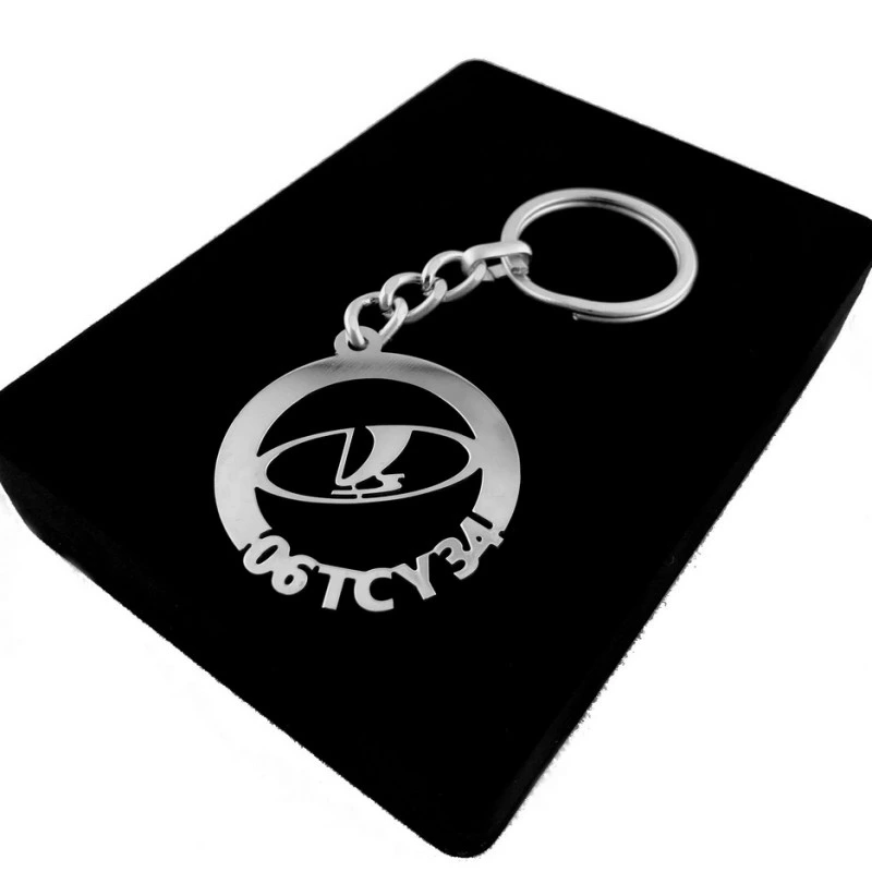 Lada Anahtarlık - Metal Kişiye Özel 925 Ayar Gümüş Kaplama