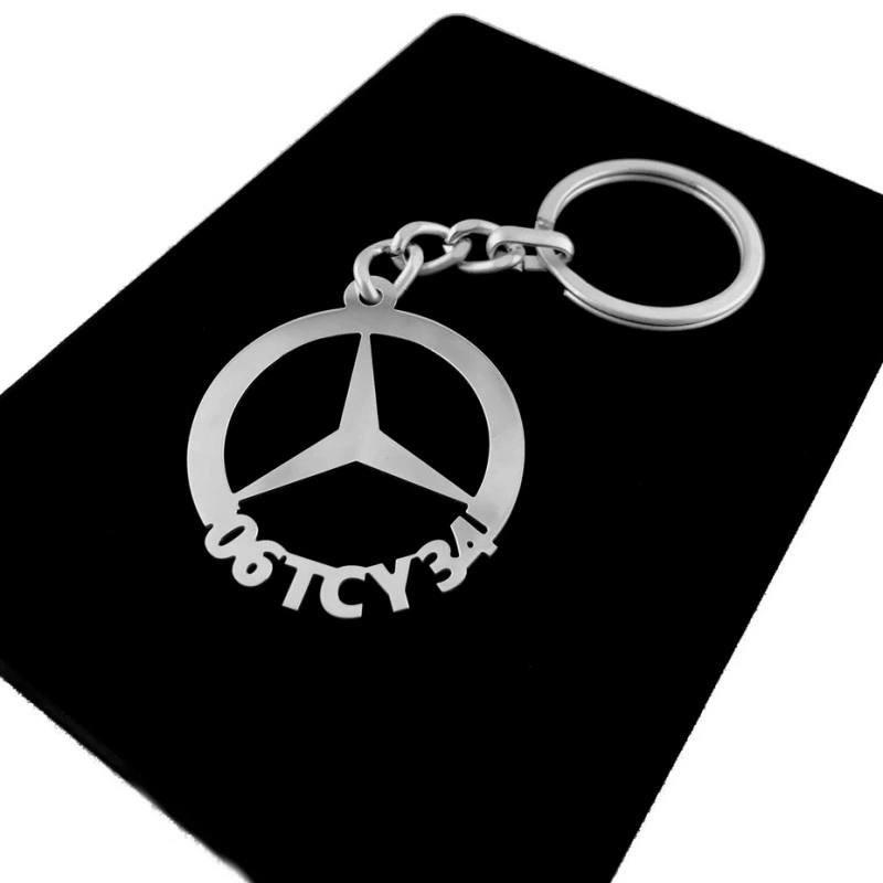 Mercedes Benz Anahtarlık - Metal Kişiye Özel 925 Ayar Gümüş Kaplama