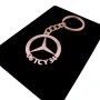 Mercedes Benz Anahtarlık - Metal Kişiye Özel Rose 24K Ayar Gerçek Altın Kaplama