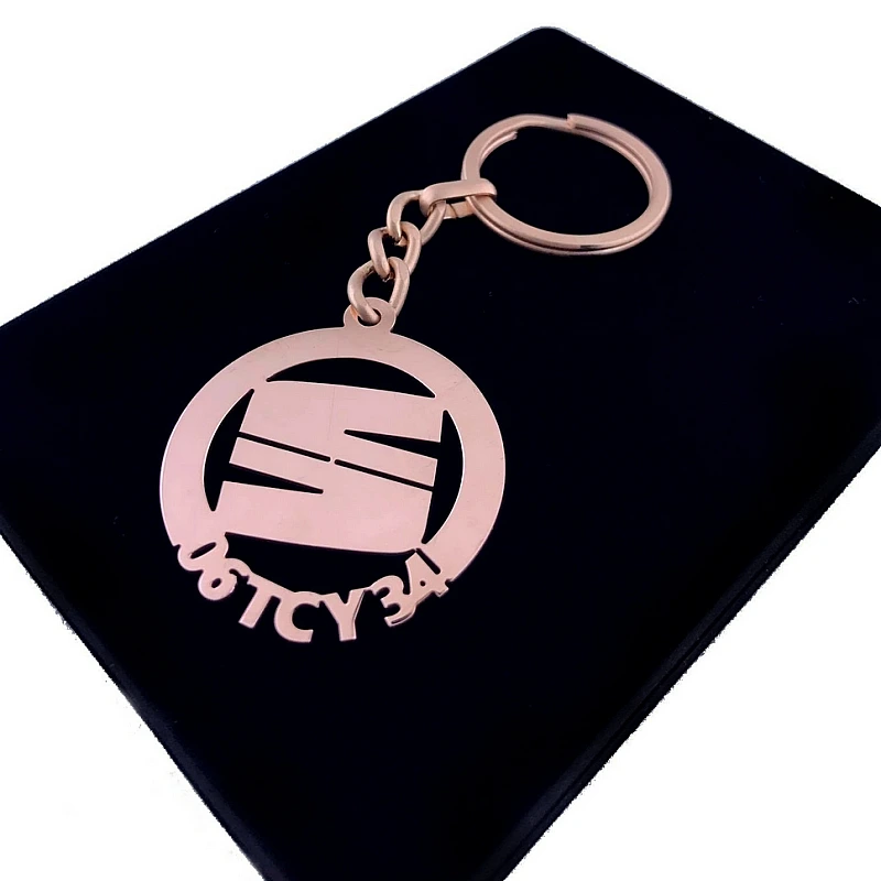 Seat Anahtarlık - Metal Kişiye Özel Rose 24K Ayar Gerçek Altın Kaplama