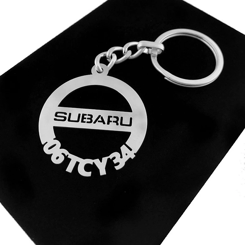Subaru Anahtarlık - Metal Kişiye Özel 925 Ayar Gümüş Kaplama