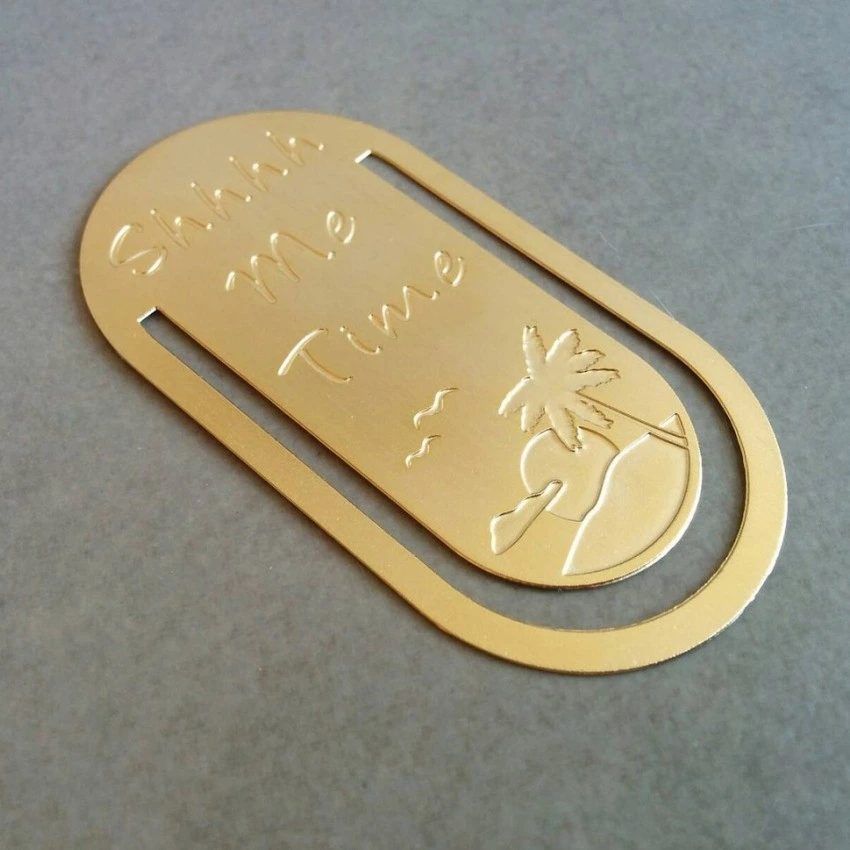 Kişiye Özel - Metal Elips Kitap Ayracı