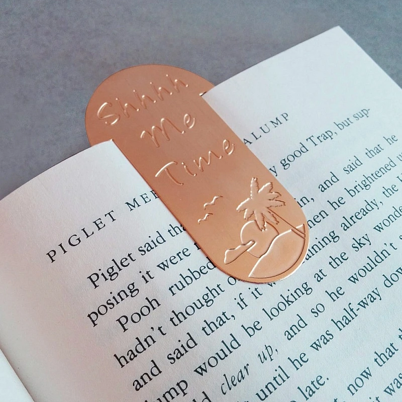 Kişiye Özel - Metal Elips Kitap Ayracı