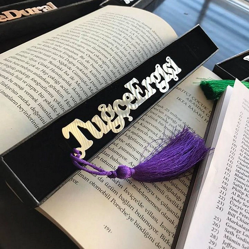 Kişiye Özel - Metal İsimli Kitap Ayracı