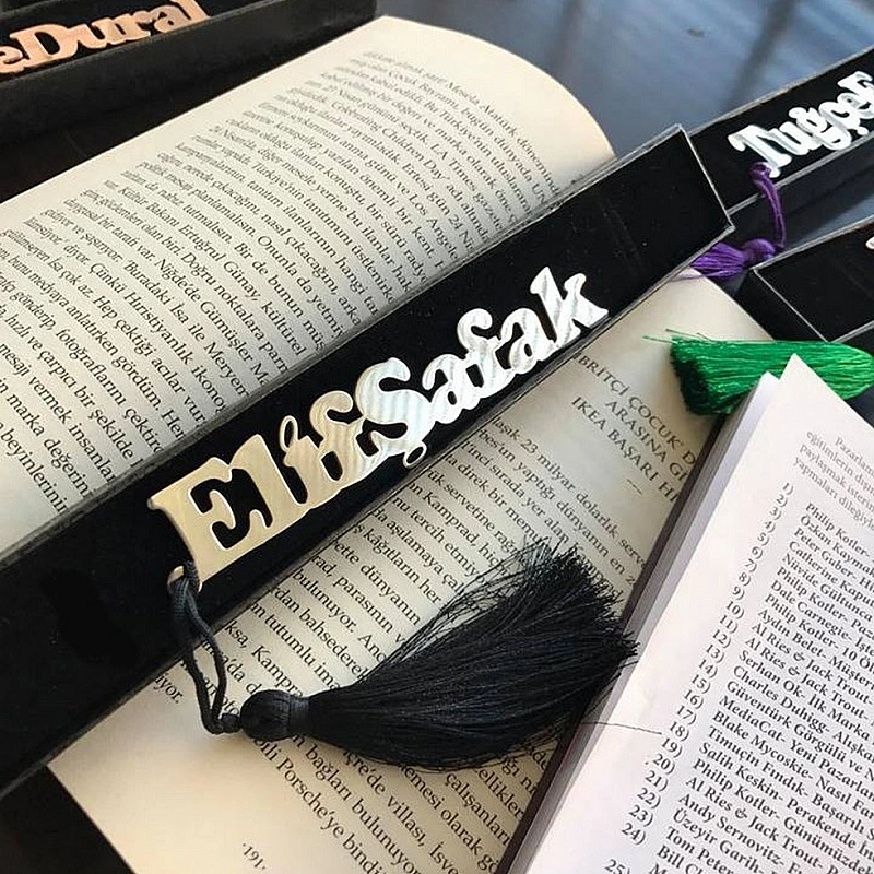Kişiye Özel - Metal İsimli Kitap Ayracı