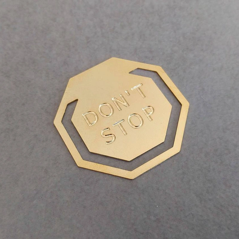 Kişiye Özel - Metal Yedigen Kitap Ayracı