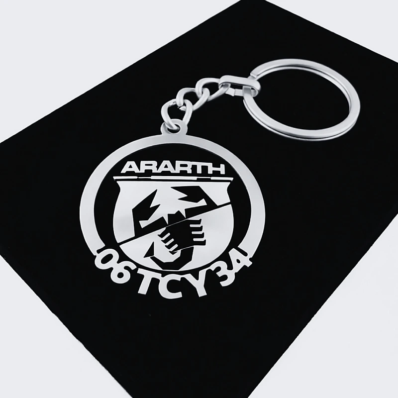 Abarth Anahtarlık - Metal Kişiye Özel 925 Ayar Gümüş Kaplama