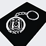 Beşiktaş Anahtarlık - Metal Kişiye Özel 925 Ayar Gümüş Kaplama