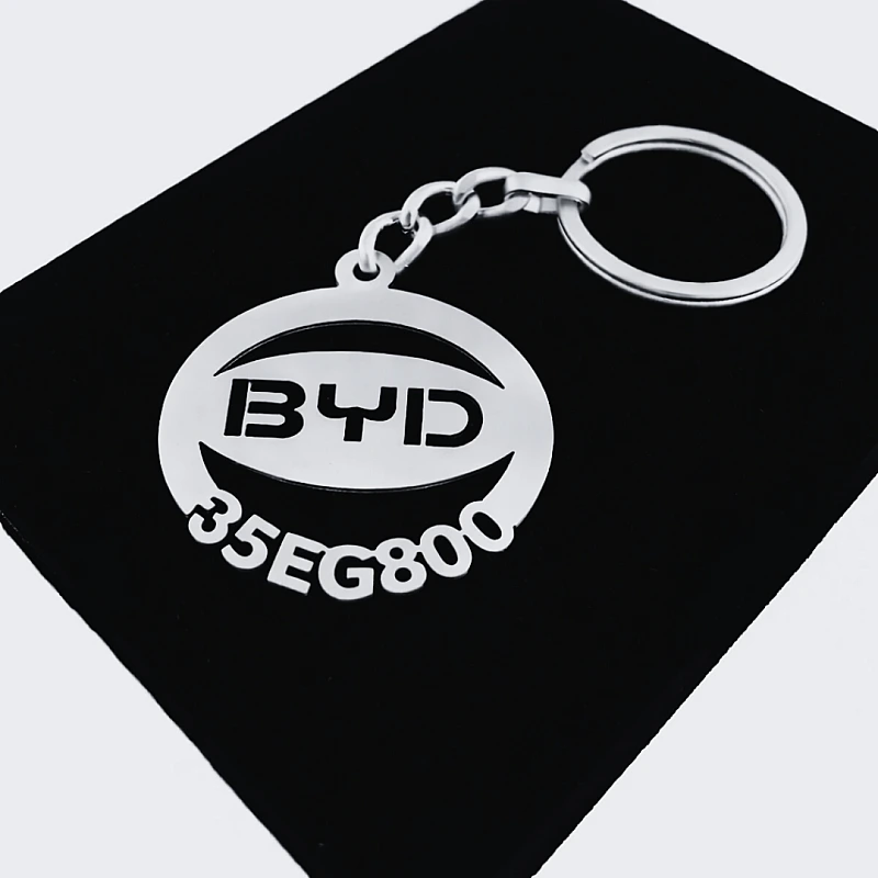 Byd Anahtarlık - Metal Kişiye Özel 925 Ayar Gümüş Kaplama