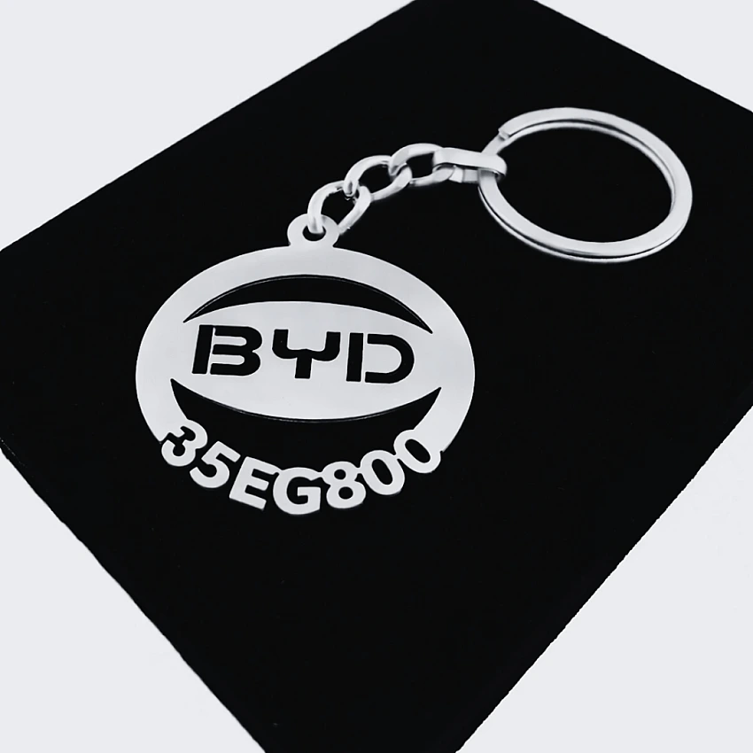 Byd Anahtarlık - Metal Kişiye Özel 925 Ayar Gümüş Kaplama