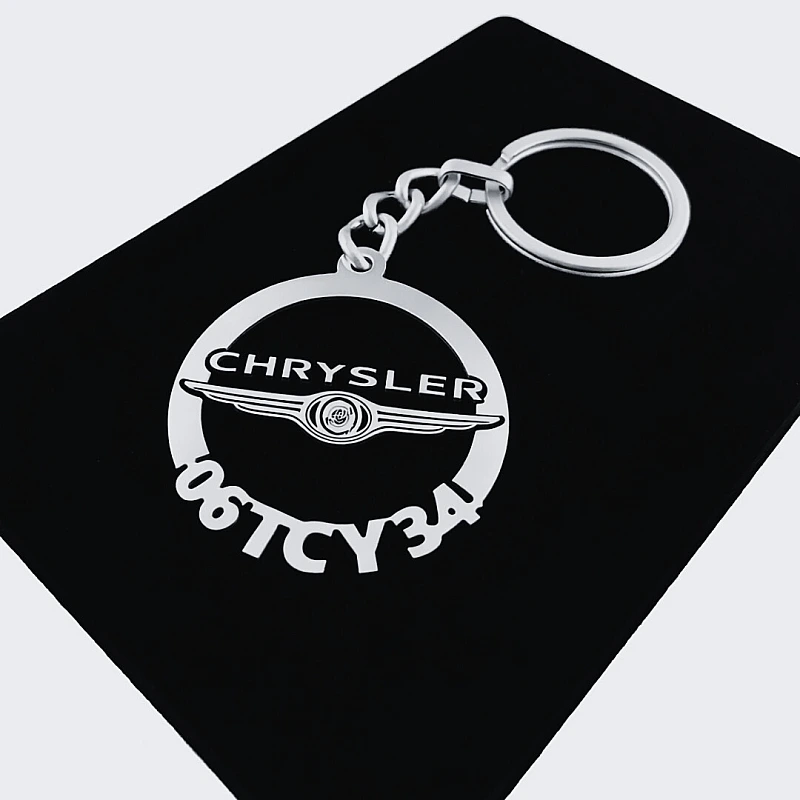 Chrysler Anahtarlık - Metal Kişiye Özel 925 Ayar Gümüş Kaplama