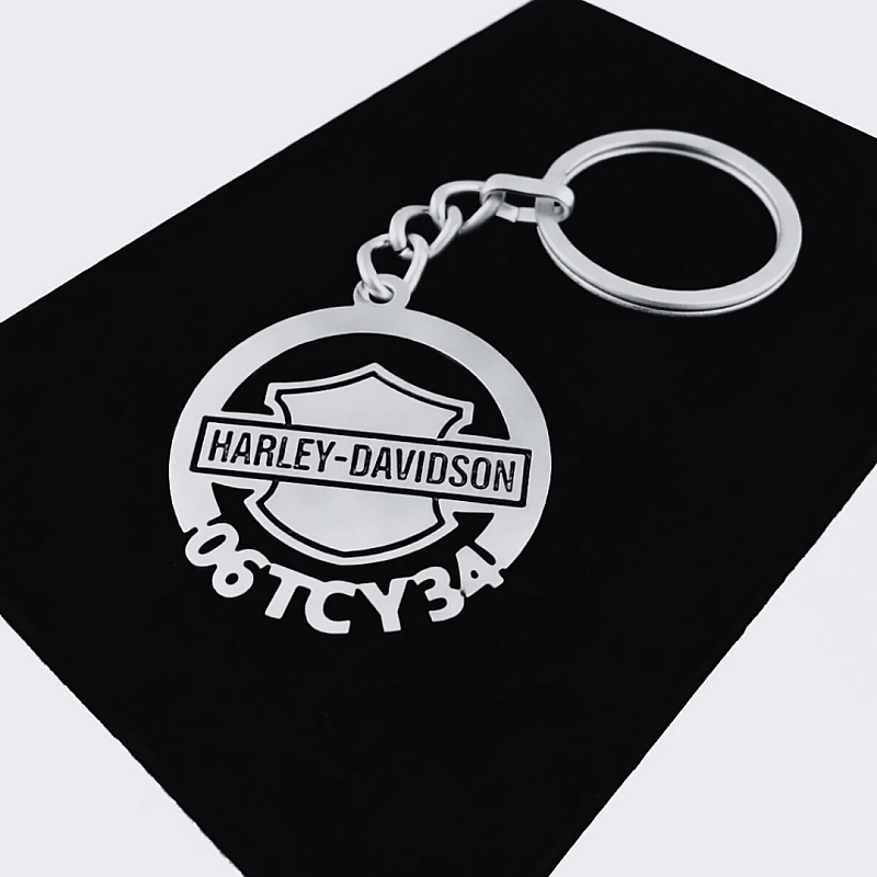 Harley Davidson Anahtarlık - Metal Kişiye Özel 925 Ayar Gümüş Kaplama