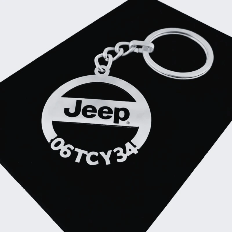 Jeep Anahtarlık - Metal Kişiye Özel 925 Ayar Gümüş Kaplama