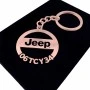 Jeep Anahtarlık - Metal Kişiye Özel Rose 24K Ayar Gerçek Altın Kaplama