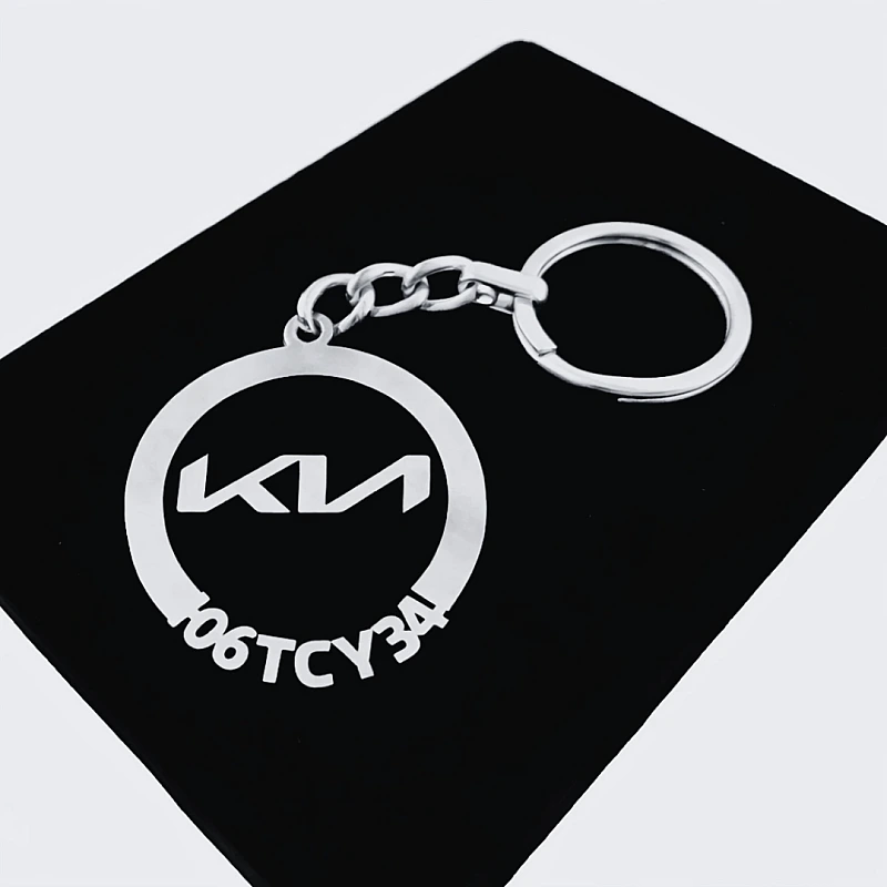 KIA Yeni Mustang Anahtarlık - Metal Kişiye Özel 925 Ayar Gümüş Kaplama