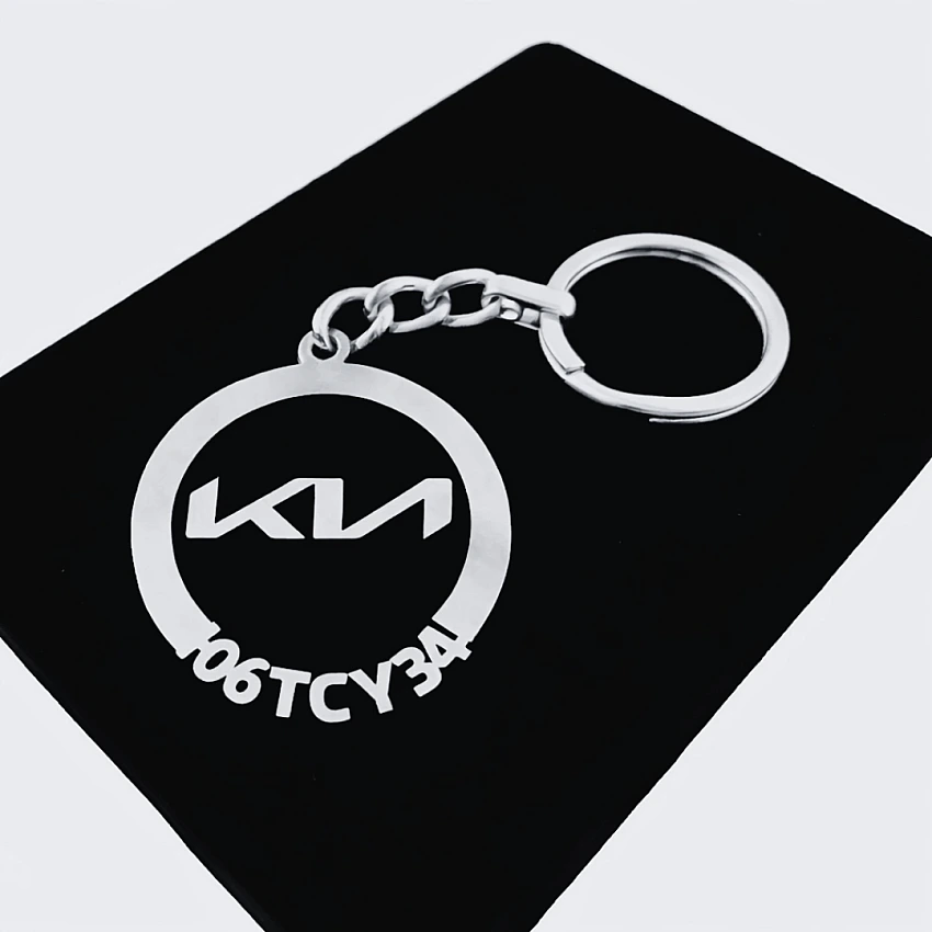 KIA Yeni Mustang Anahtarlık - Metal Kişiye Özel 925 Ayar Gümüş Kaplama