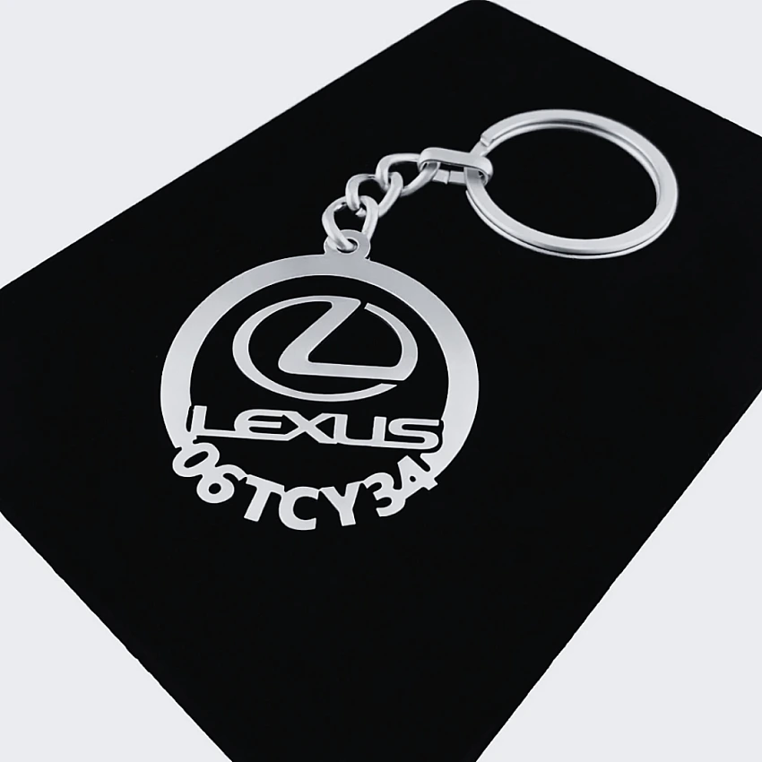 Lexus Anahtarlık - Metal Kişiye Özel 925 Ayar Gümüş Kaplama