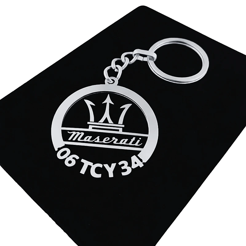 Maserati Anahtarlık - Metal Kişiye Özel 925 Ayar Gümüş Kaplama