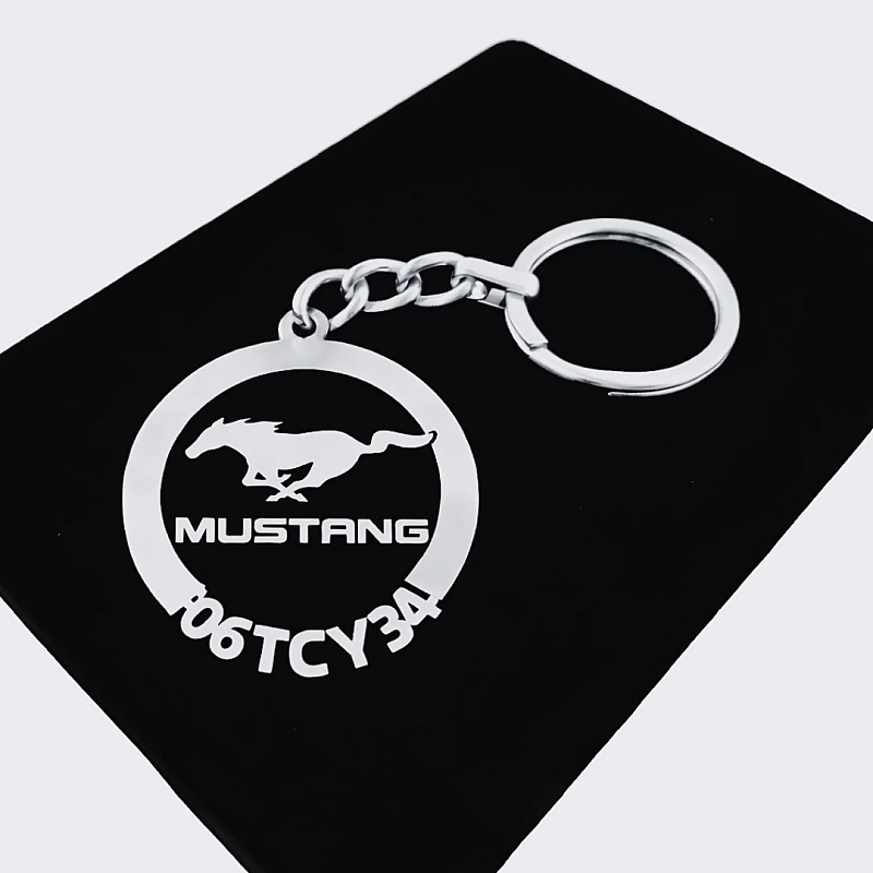 Mustang Anahtarlık - Metal Kişiye Özel 925 Ayar Gümüş Kaplama