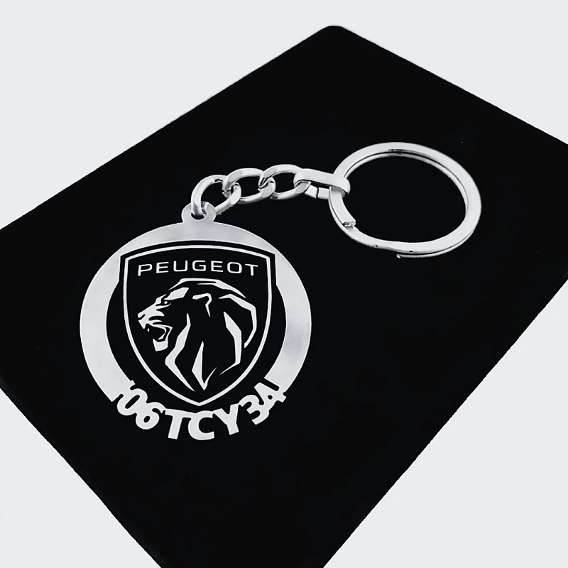 Peugeot Yeni Mustang Anahtarlık - Metal Kişiye Özel 925 Ayar Gümüş Kaplama