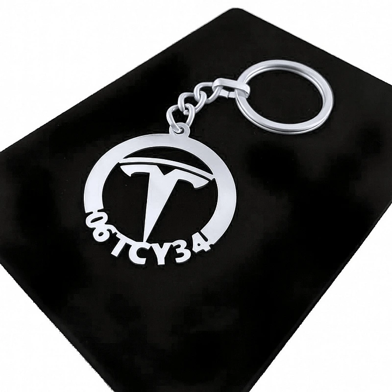 Tesla Anahtarlık - Metal Kişiye Özel 925 Ayar Gümüş Kaplama