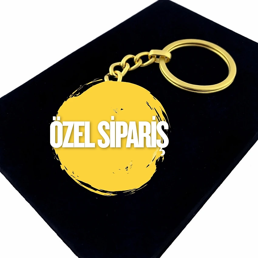 Araç Plaka Anahtarlık Yuvarlak Halkalı
