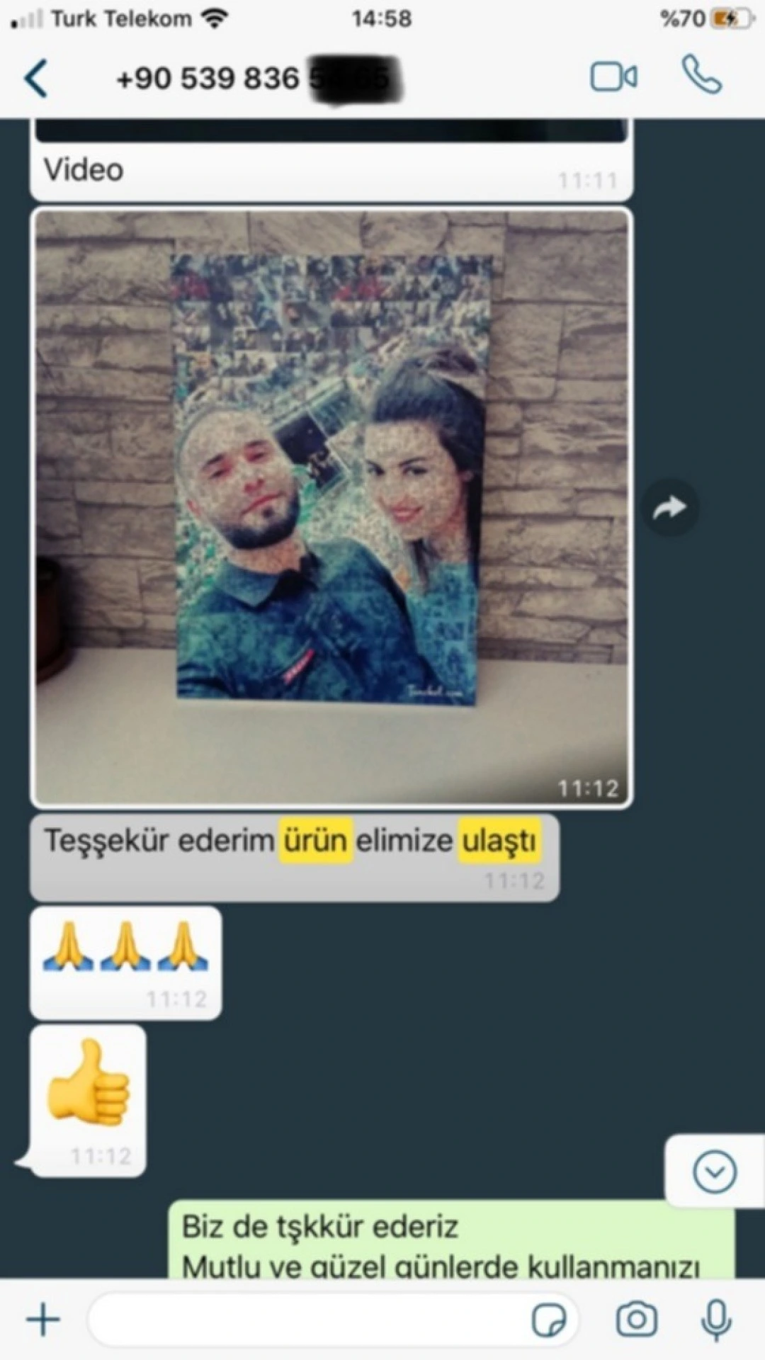 Sizden Gelen Whatsapp Mesajları