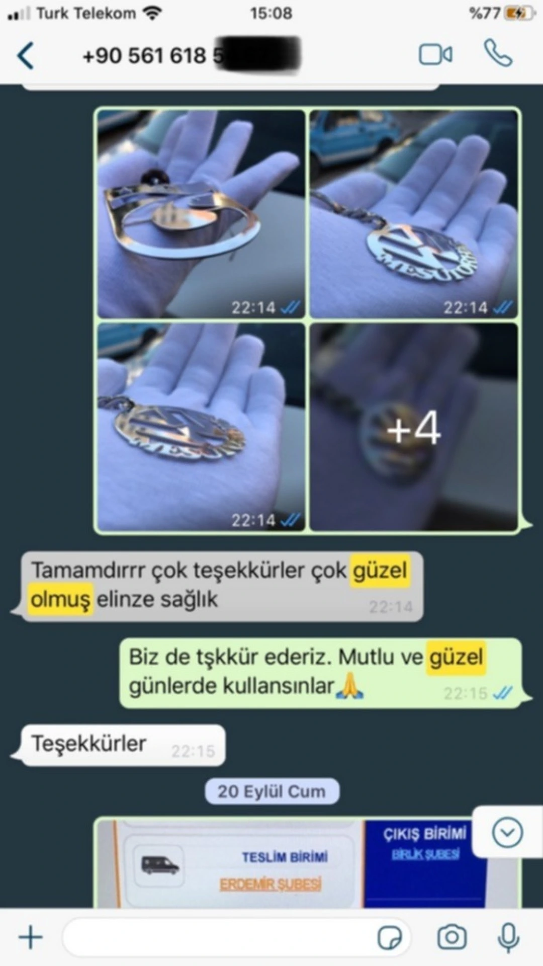 Sizden Gelen Whatsapp Mesajları