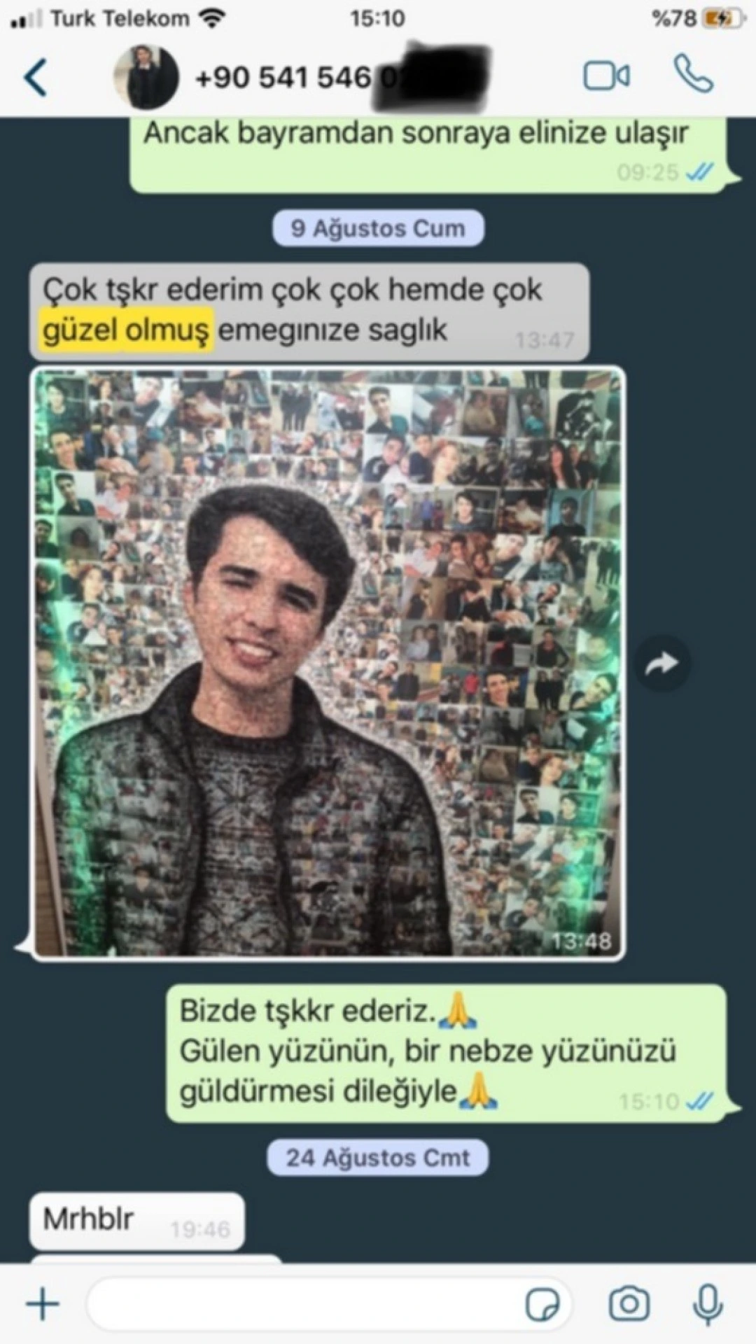 Sizden Gelen Whatsapp Mesajları