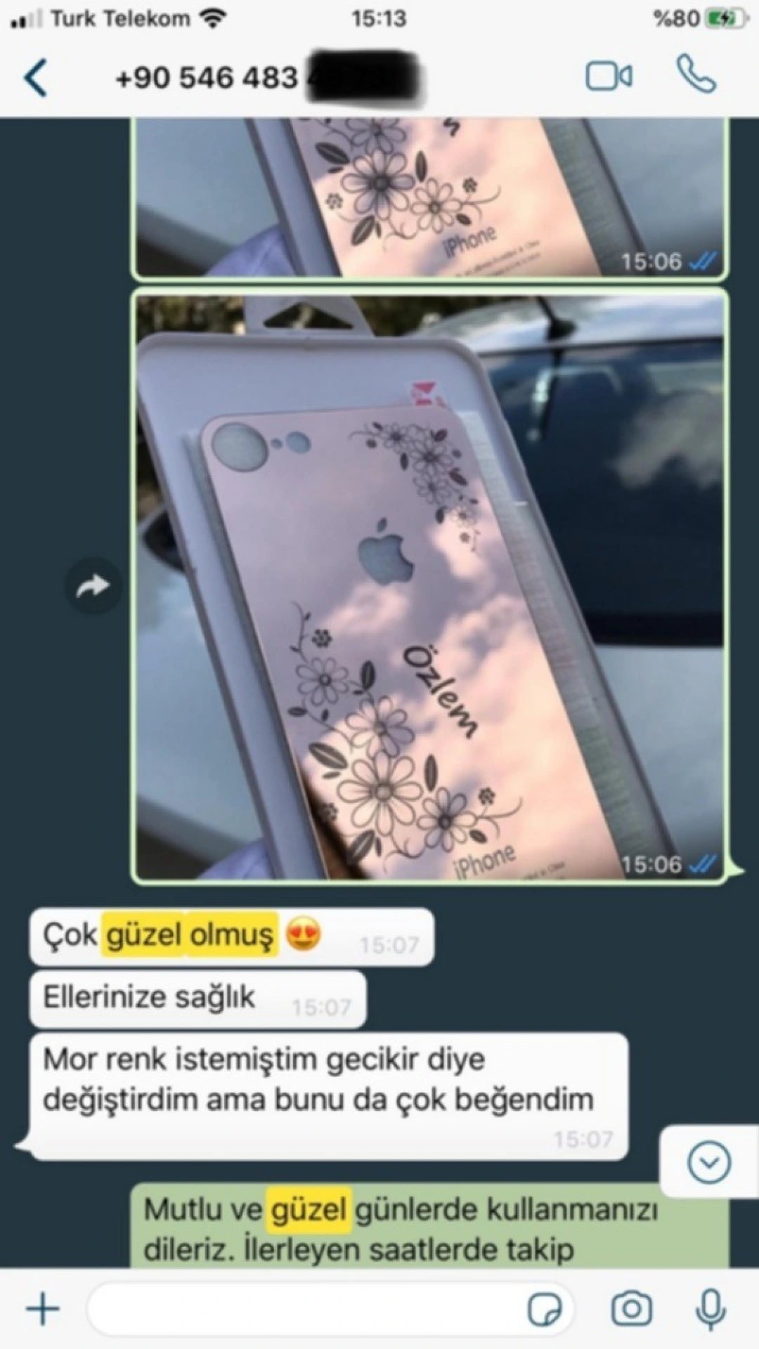 Sizden Gelen Whatsapp Mesajları