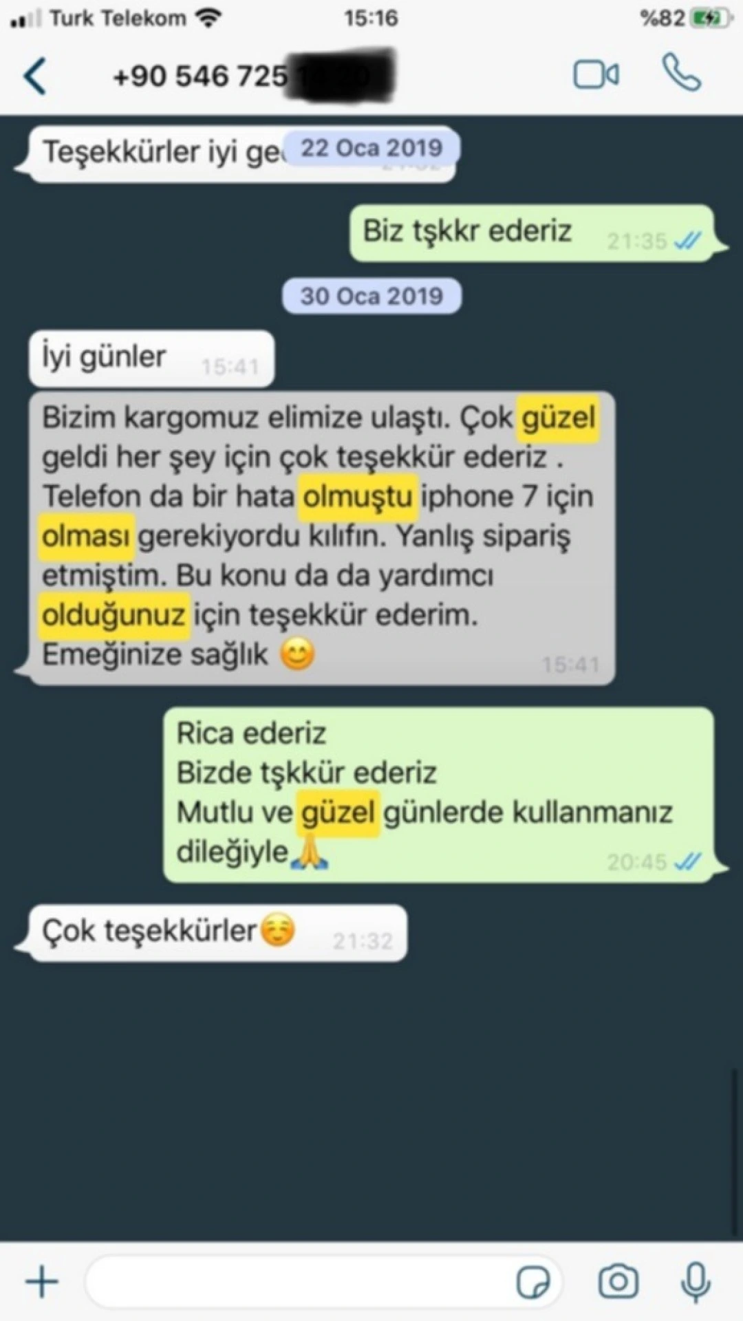 Sizden Gelen Whatsapp Mesajları
