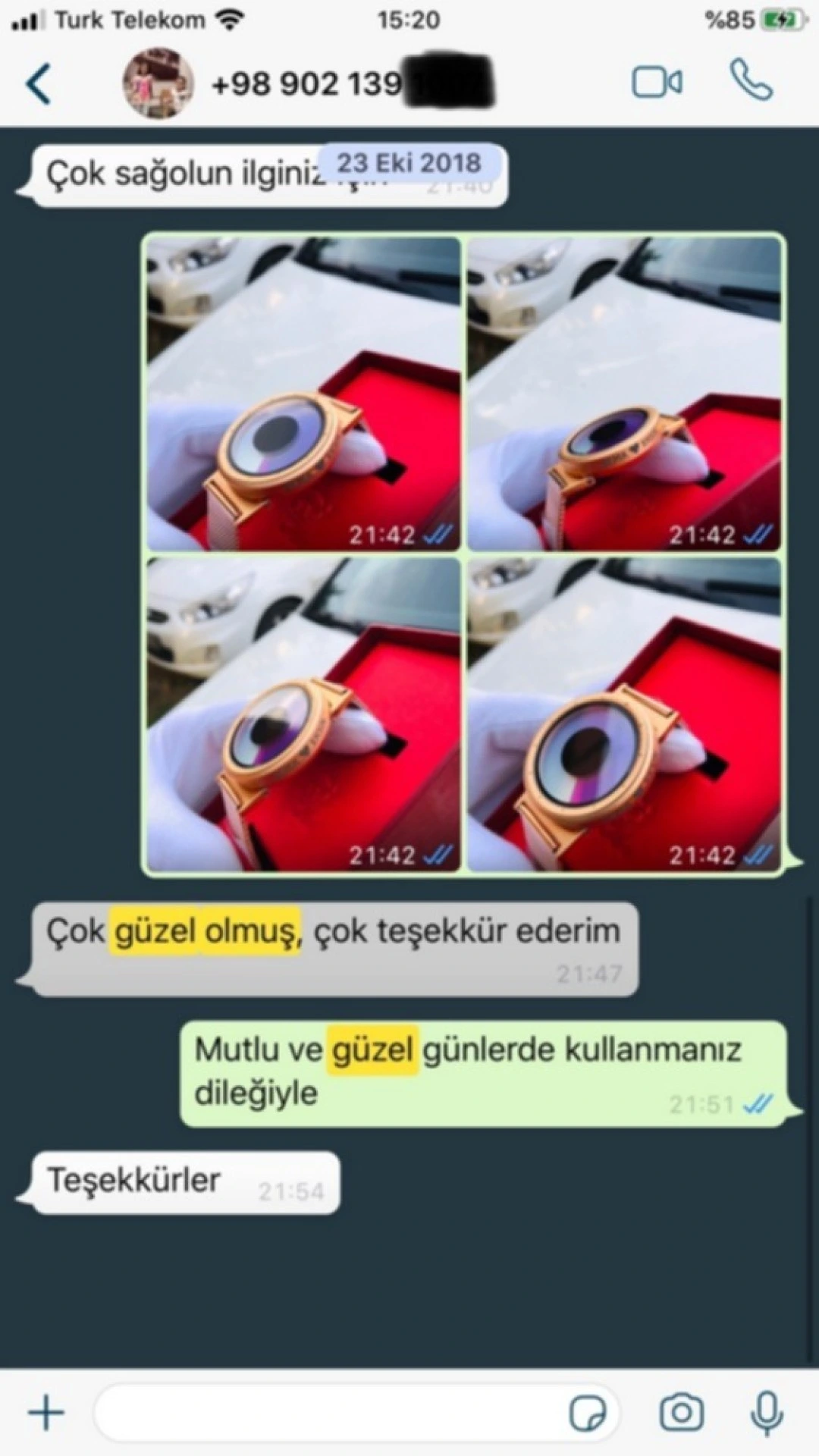 Sizden Gelen Whatsapp Mesajları