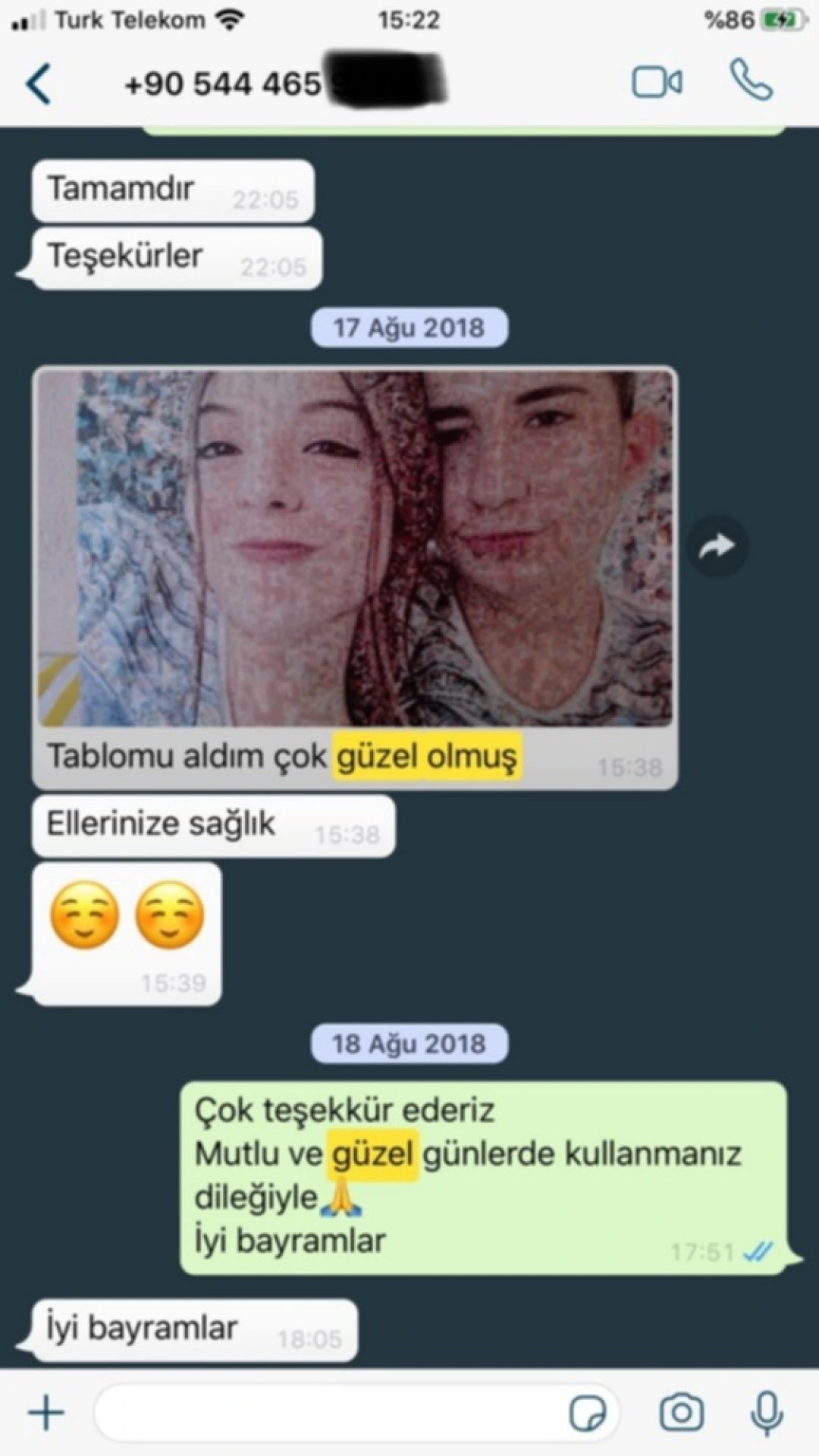 Sizden Gelen Whatsapp Mesajları