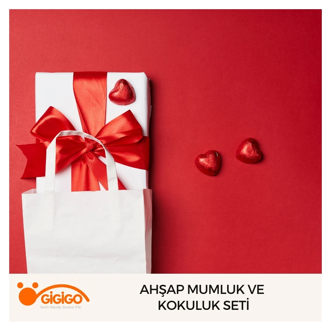 Anneler Günü Ahşap Mumluk Ve Kokuluk Seti